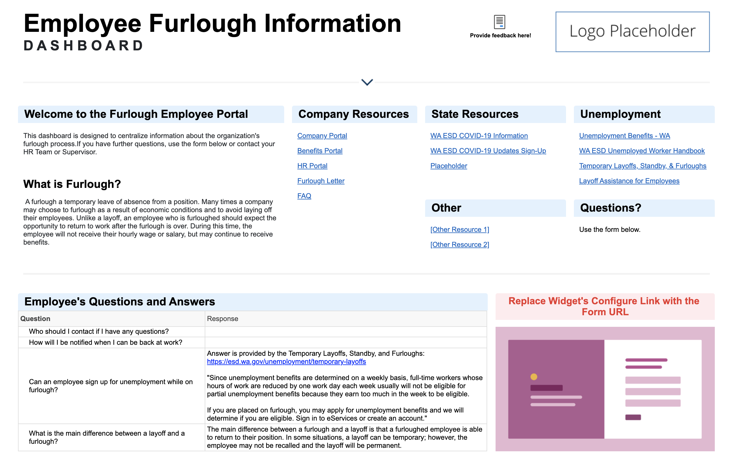 Employee Furlough Management Template Set Smartsheet